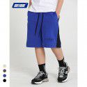 Children's three-dimensional new double thread cotton sports pants Boys' five-point pants Street trend 