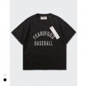 Boys and Girls Parent-Child Baseball Flocking Short Sleeve Letter Loose Hip Hop T-Shirt 