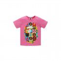 Children's colorful square casual short sleeve T-shirt for boys and girls 