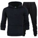 Autumn and winter men's sweater suit casual sports suit plush sweater suit men's hoodie 