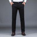 Chaopai Men's Casual Pants Thickened Men's Pants Warm Western Pants Straight Sleeve Middle and Old Age Business Dad Pants Men's Style 