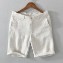 Summer New Men's Linen Shorts Relaxed Casual Beach Casual Capris Men's Wear 