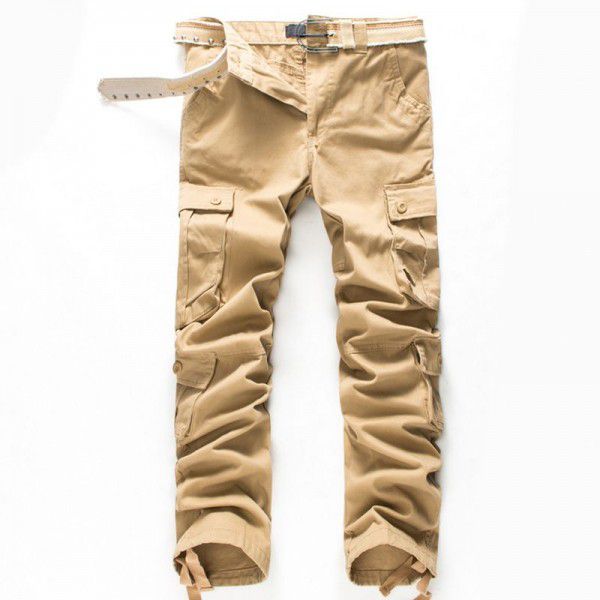 Pants Men's Multi Pocket Pants Fall New Men's Casual Loose Men's Pants Work Dress Pants 