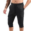 Muscle Fitness Sports Men's Capris Running Training Relaxed Medium Pants 