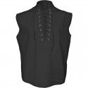 Men's loose fitting medieval Viking sleeveless shirt Gothic Victorian era top T-shirt 