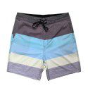 New Men's Elastic Surfing Beach Pants Sports Running Quick Dry Fitness Casual Style Five-point Shorts 