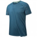 Summer colorful cation pinhole stitching T-shirt moisture wicking quick-drying clothes breathable sports outdoor leisure running 