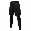 Men's tights fake two-piece fitness exercise running training 