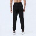 Outdoor ice silk sports pants Men's woven stretch breathable thin size quick drying pants Slim fit summer casual pants 