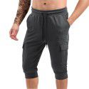 Muscle Fitness Sports Men's Capris Running Training Relaxed Medium Pants 