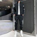 Casual Sports Cardigan Set Men's Autumn Reflective Stripe Set Sold High Volume Low Price Group Purchase Print 