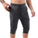 Muscle Fitness Sports Men's Capris Running Training Relaxed Medium Pants 