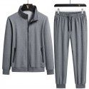 Men's casual sports suit cotton cardigan sweater pants two-piece fashionable and comfortable men's clothing 