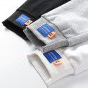 Cotton casual spot sanitary pants, large size, men's tie mouth, flat mouth, versatile pants, men 