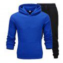 Autumn and winter men's sweater suit casual sports suit plush sweater suit men's hoodie 