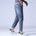 New Spring and Autumn Men's Jeans Fashion Fashion Brand Casual Stretch Small Straight Fit Fashion Jeans Men 