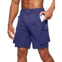 Men's Workwear Shorts Large New Zip Shorts Multi Pocket Mobile Men's Shorts 