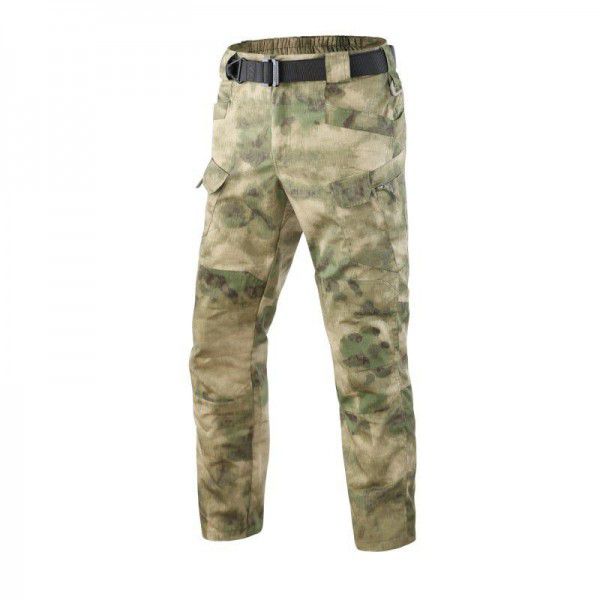 Camo Workwear Pants Solid Plaid Multi Pocket Pants Breathable Tactical Pants 