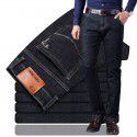 Men's Jeans Spring and Autumn Comfortable Elastic Versatile Light Business Little Dad Pants Show Young Men's Style 