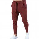 Men's Sports Leisure Pants Running Fitness Multi Pocket Sweat-absorbing Slim Fit Tights 