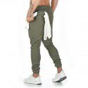 European and American summer new sports pants Men's casual trend of hanging towels on the back 