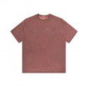 Heavyweight Dirty Wash Old Loose Double Yarn Cotton Short Sleeve T-shirt 