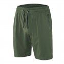 Quick-drying sports shorts for men's running training, light, loose and breathable, large five-point belt and pants rope 