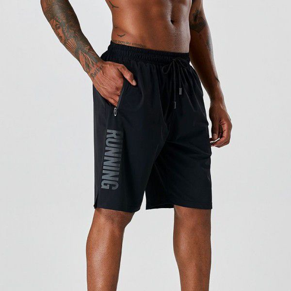 Summer Oversized Men's Quick-Drying Sports Pants Fitness Basketball Shorts Loose Basketball Pants Running Shorts 