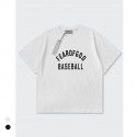 Boys and Girls Parent-Child Baseball Flocking Short Sleeve Letter Loose Hip Hop T-Shirt 