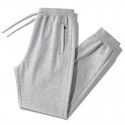 Cotton casual spot sanitary pants, large size, men's tie mouth, flat mouth, versatile pants, men 