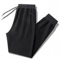 Cotton casual spot sanitary pants, large size, men's tie mouth, flat mouth, versatile pants, men 