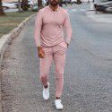 Men's fall new long-sleeved slimming trend casual fashion sports suit 