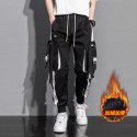 Japanese men's wear Japanese autumn functional overalls Men's loose oversized casual pants Leggings Harlan casual pants Men 