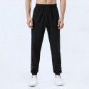 Outdoor ice silk sports pants Men's woven stretch breathable thin size quick drying pants Slim fit summer casual pants 