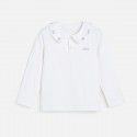 Spring New T-shirt Long Sleeve Girls' Polo Top Medium and Large Children's Wear Girls' T-shirt Casual 