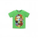 Children's colorful square casual short sleeve T-shirt for boys and girls 