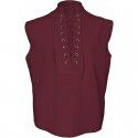 Men's loose fitting medieval Viking sleeveless shirt Gothic Victorian era top T-shirt 