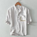 New stitching T-shirt shirt Men's loose casual short sleeve solid color T-shirt Men's wear 