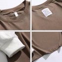 Spring New Cotton Fake Two Pieces Long Sleeve T-shirt Men's Fashion Couple Loose Sweater With Underlay Shirt Men 