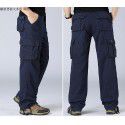 Multi Pocket Men's Workwear Pants Loose Pants Plus Size Labor Protection Casual Straight Pants 