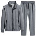 Men's casual sports suit cotton cardigan sweater pants two-piece fashionable and comfortable men's clothing 