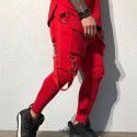 Fall pants men's fashion hip-hop big pocket casual sports pants men's work pants 