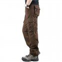 Multi Pocket Men's Workwear Pants Loose Pants Plus Size Labor Protection Casual Straight Pants 