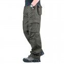 Multi Pocket Men's Workwear Pants Loose Pants Plus Size Labor Protection Casual Straight Pants 