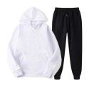 Spring and Autumn Men's Casual Solid Hooded Sportswear Couple Set Slim Fit Fashion Set 