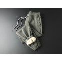 Mink cashmere cotton Harun pants warm sports casual pants men's autumn and winter pants loose tapered nine-point leggings 