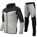 Men's Sports Set Autumn Casual Wear Hooded Zipper Sweater Sports Set Men 