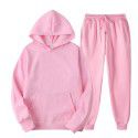 Spring and Autumn Men's Casual Solid Hooded Sportswear Couple Set Slim Fit Fashion Set 