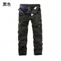 Men's overalls Casual cotton outdoor multi-pocket solid color pants Men 