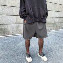 Cotton yeezy Sports Grey Shorts Men's High Street 